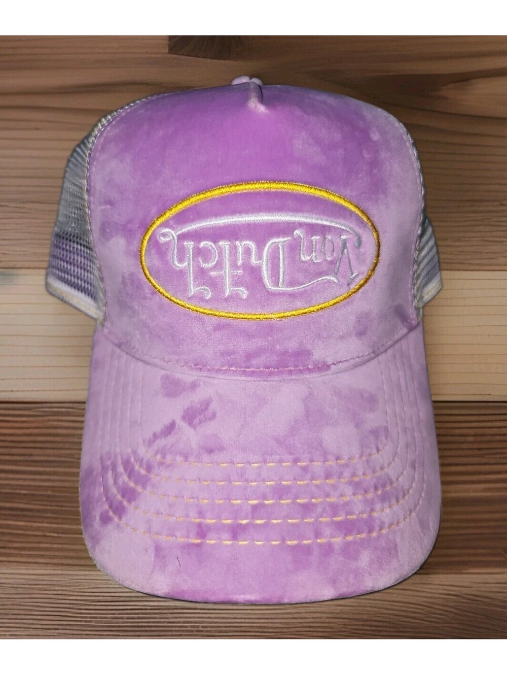 Von Dutch Purple Reverse Logo Trucker Hat